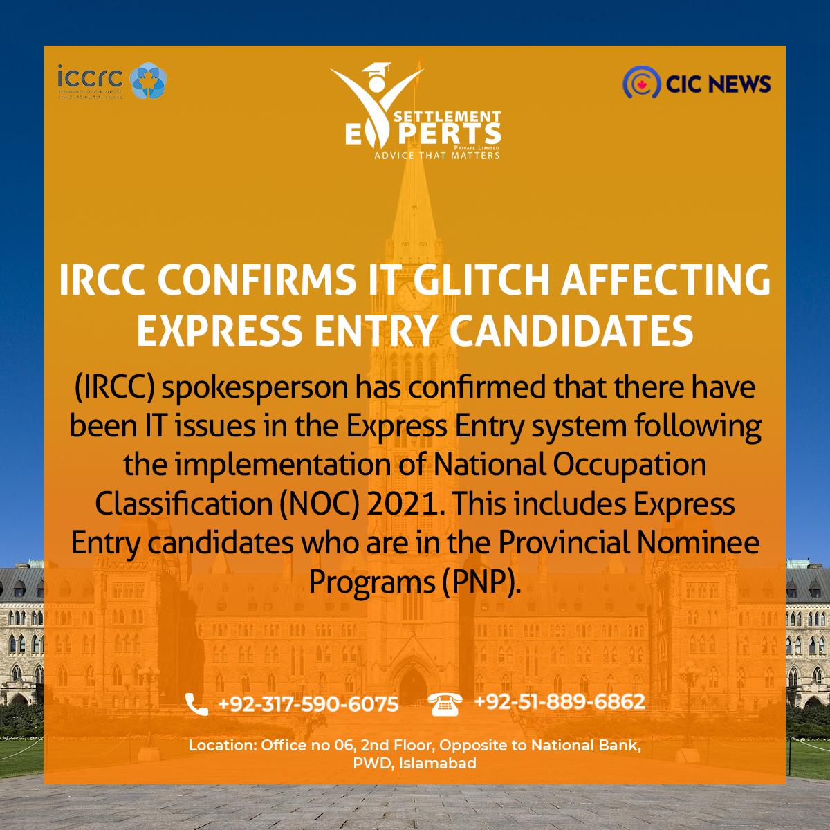 IRCC confirms IT glitch following the implementation of National Occupation Classification (NOC) 2021. This include express entry candidates who are in the Provincial Nominee Program